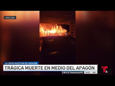 Anciana muere tras incendiarse generador eléctrico en medio de apagón