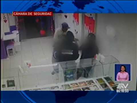 Captan violento robo en una heladería de Guayaquil