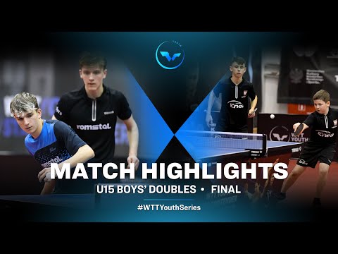 Table Tennis 🥍 Chirita/Bujor vs Formela/Sakowicz | WTT Youth Star Contender Wladyslawowo | U15 | BD | Finals