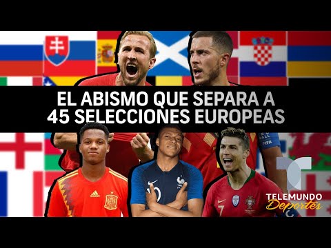 ¡Ricos y pobres!: el abismo económico que separa a 45 selecciones europeas  | Telemundo Deportes
