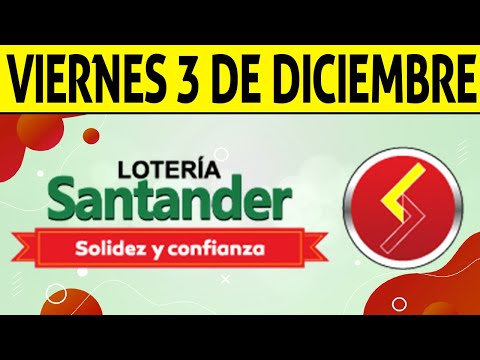 Resultados Lotería de SANTANDER Viernes 3 de Diciembre de 2021 | PREMIO MAYOR 