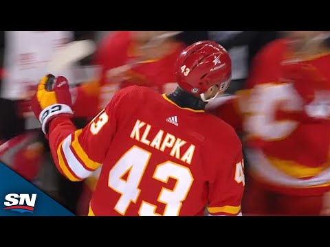 Flames Adam Klapka Scores First Career NHL Goal