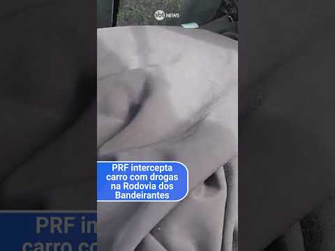 PRF intercepta carro com drogas na Rodovia dos Bandeirantes