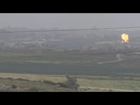 Explosion, smoke seen on Gaza skyline from southern Israel