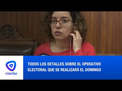 TODOS LOS DETALLES SOBRE EL OPERATIVO ELECTORAL QUE SE REALIZARÁ EL DOMINGO