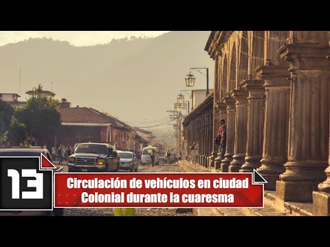 Circulación de vehículos en ciudad Colonial durante la cuaresma