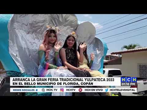 Con un colorido desfile inicia la Feria Yulpateca en Florida, Copán