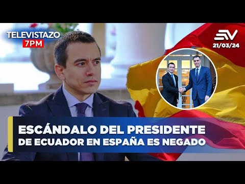Gobierno niega escándalo del presidente de Ecuador, Daniel Noboa, en España | Televistazo en vivo