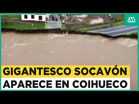 Socavón de más de 100 metros aparece en Coihueco: Ruta desaparece en la zona