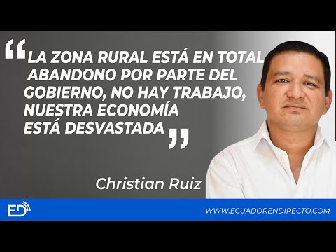 La ZONA RURAL está en ABANDONO por parte del GOBIERNO, nuestra ECONOMÍA está DESVASTADA