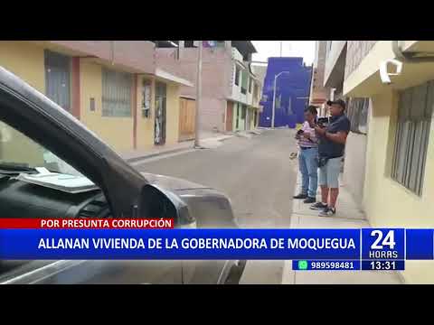Allanan vivienda de gobernadora de Moquegua por presunta corrupción