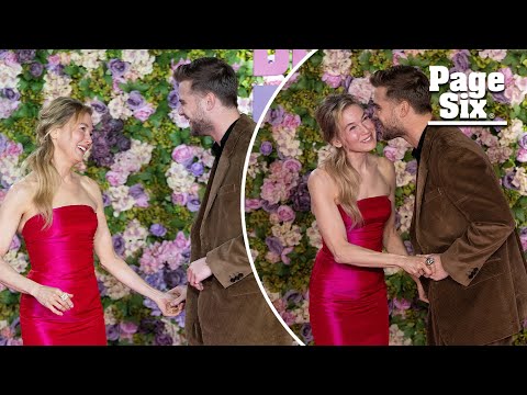 Renée Zellweger & Leo Woodall’s cute moment at the Bridget Jones: Mad About The Boy London premiere