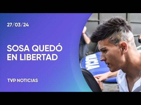 Sebastián Sosa quedó en libertad tras pagar una caución millonaria