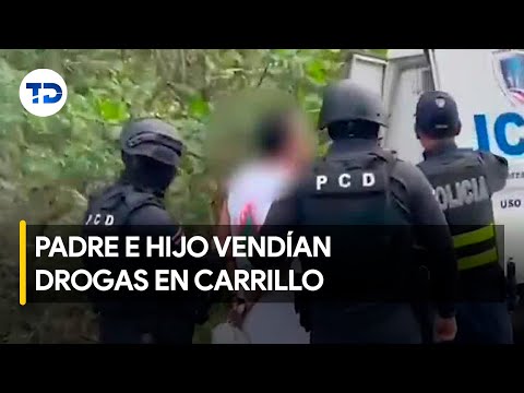 Padre e hijo detenidos por venta de droga en Carrillo, Guanacaste
