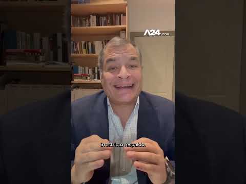 El expresidente de Ecuador Rafael Correa envió un mensaje de apoyo a Daniel Noboa