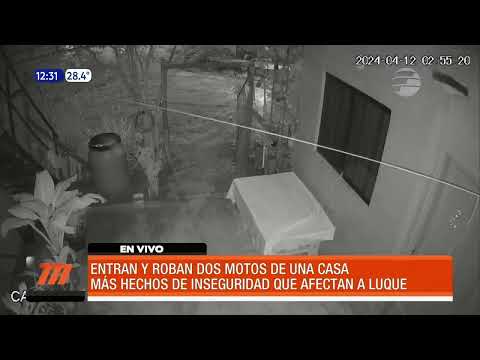 Roban dos motos de una vivienda en Luque