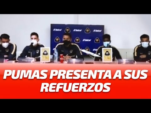 Pumas presenta a sus refuerzos para el Apertura 2021