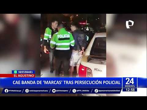 24Horas | El Agustino: cae banda de marcas tras persecución policial