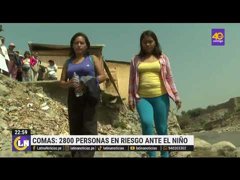 Fenómeno de El Niño: 2.800 personas en riesgo de perder sus casas