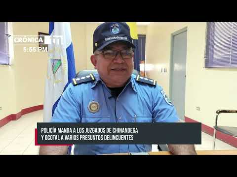 Policía pone tras las rejas a delincuentes en Nueva Segovia, Chontales y Chinandega - Nicaragua