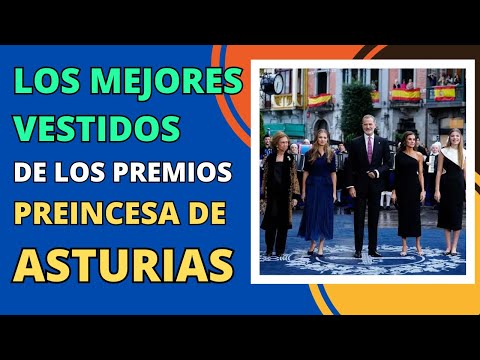 LOS MEJORES VESTIDOS de la ALFOMBRA AZUL de los PREMIOS PRINCESA DE ASTURIAS