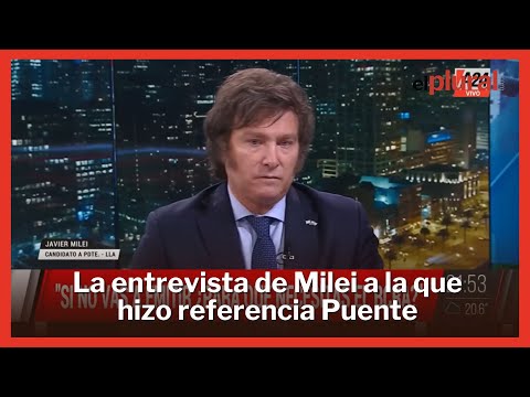 La entrevista de Milei en A24 a la que hacía referencia Óscar Puente