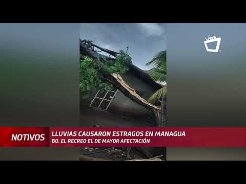 Lluvias causan estragos en Managua