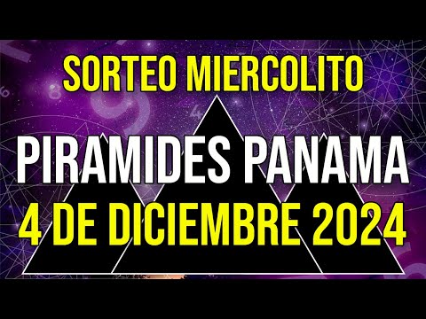 Pirámide Loteria Panamá para el Miércoles 4 de Diciembre 2024 Lotería de Panamá