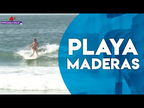 Playa Maderas, conocida por sus olas ideales para la práctica del surf