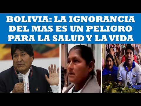 BOLIVIA: LA IGNORANCIA DEL MAS ES UN PELIGRO PARA LA SALUD Y LA VIDA DE LOS BOLIVIANOS
