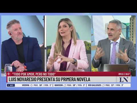 Luis Novaresio presenta su primera novela Todo por amor, pero no todo