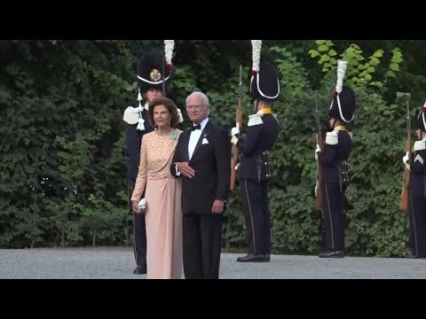 Sweden's king leads royal guests to special opera performance marking his jubilee