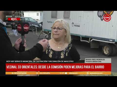 Reclamo de la Vecinal 33 Orientales por mejoras barriales - 30/09/24