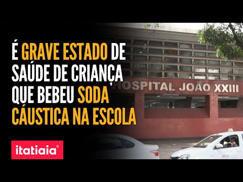 MENINO DE 8 ANOS QUE BEBEU SODA CAUSTÍCA EM ESCOLA ESTÁ INTERNADO EM CTI, EM ESTADO GRAVE