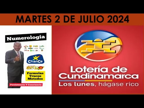 CHANCE¡ LOTERIA DE CUNDINAMARCA: PRONÓSTICOS Y RESULTADOS HOY MARTES 2 jul 2024 #jcnumerologia