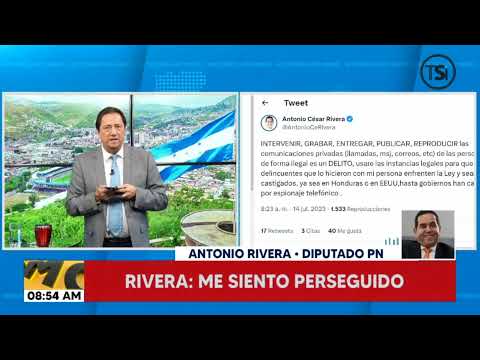 Diputado nacionalista Antonio Toño Rivera denuncia espionaje telefónico