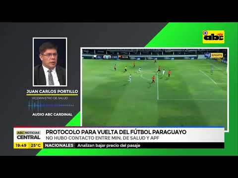 Protocolo para vuelta del fútbol paraguayo