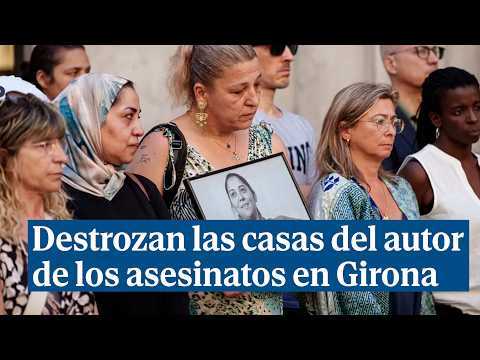 Familiares de las víctimas de la noche de San Juan en Girona destrozan tres casas del presunto autor