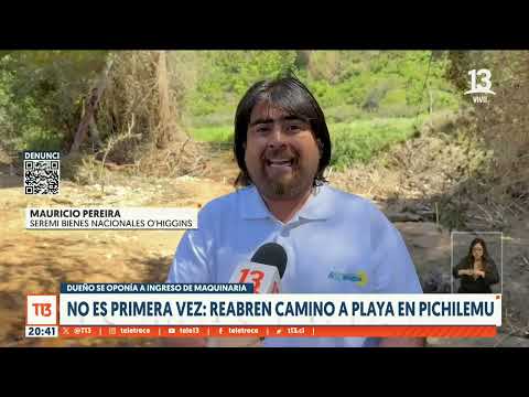 No es primera vez: Reabren camino a playas en Pichilemu