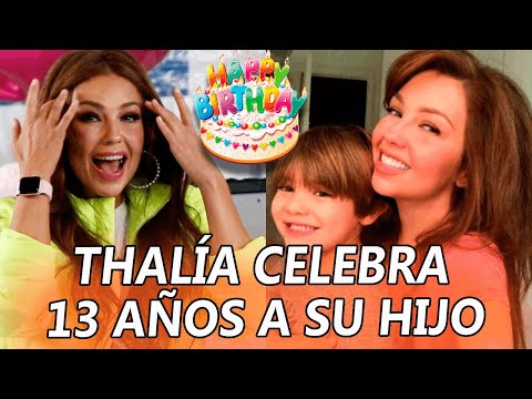 Thalía de FIESTA por los 13 años de su HIJO Matthew ¡Mira el video!