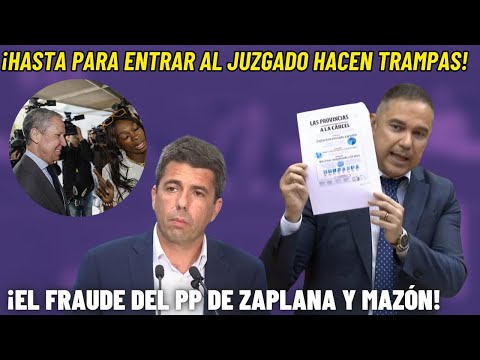 Diputado DESCUBRE el FRAUDE del PP ZAPLANISTA: ¡HASTA PARA ENTRAR AL JUZGADO HACEN TRAMPAS!