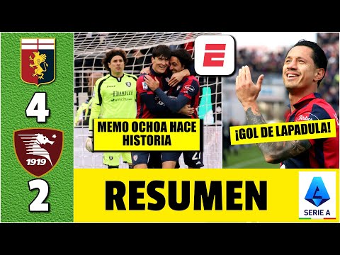 MEMO OCHOA HACE HISTORIA... de la MALA, en derrota 4-2 vs Cagliari. GOL de Lapadula | Serie A
