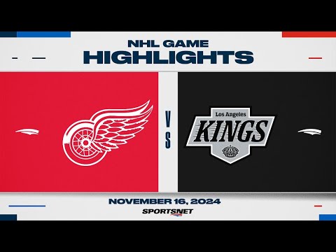 NHL Highlights | Red Wings vs. Kings - November 16, 2024