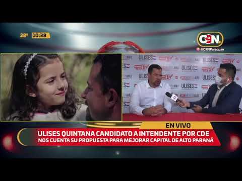 Ulises Quintana, candidato a intendente por Ciudad del Este