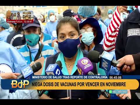 Tras reporte de Contraloría: Minsa niega tener vacunas por vencer en noviembre y diciembre
