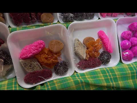 Artículos y dulces típicos para la gritería en el mercado Roberto Huembes