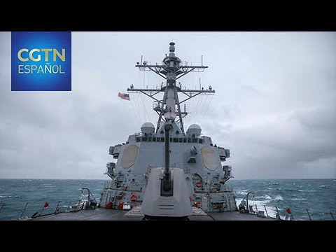 El ejército chino monitorea un buque de guerra estadounidense en el estrecho de Taiwan
