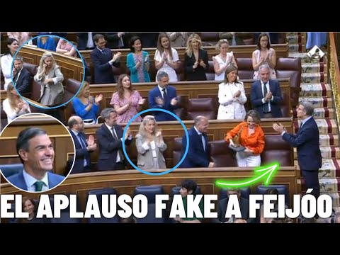 ¡PURO TEATRO! PILLADA al PP en su APLAUSO FAKE a FEIJÓOSÁNCHEZ se DESC0JONA!! AYUSO RECULA!