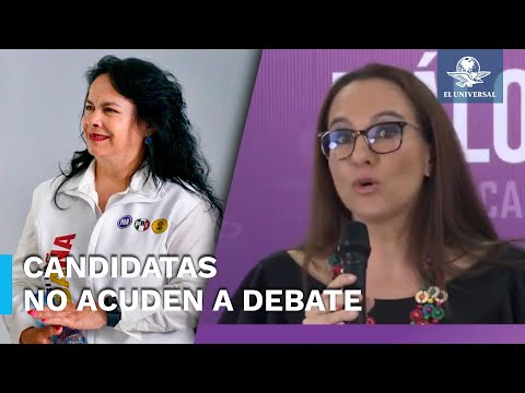 “Brillan por su ausencia”: Candidatas de Morena y MC no acuden a debate por Azcapotzalco