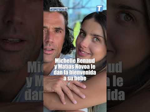 Michelle Renaud y Matías Novoa le dan la bienvenida a Milo #michellerenaud #matiasnovoa